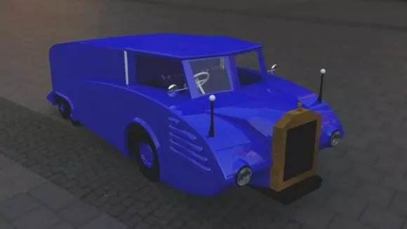 Lowpoly Car Top 3d model