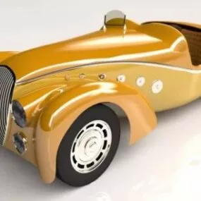 Vintage Car 1938 Peugeot 3d model
