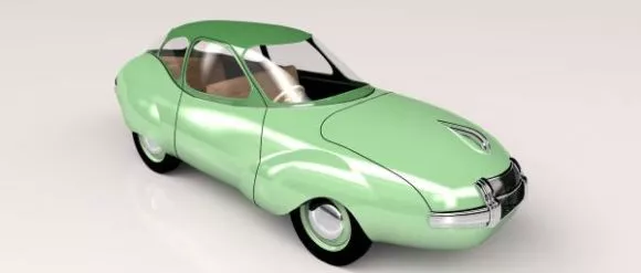 Retro Car 3d model