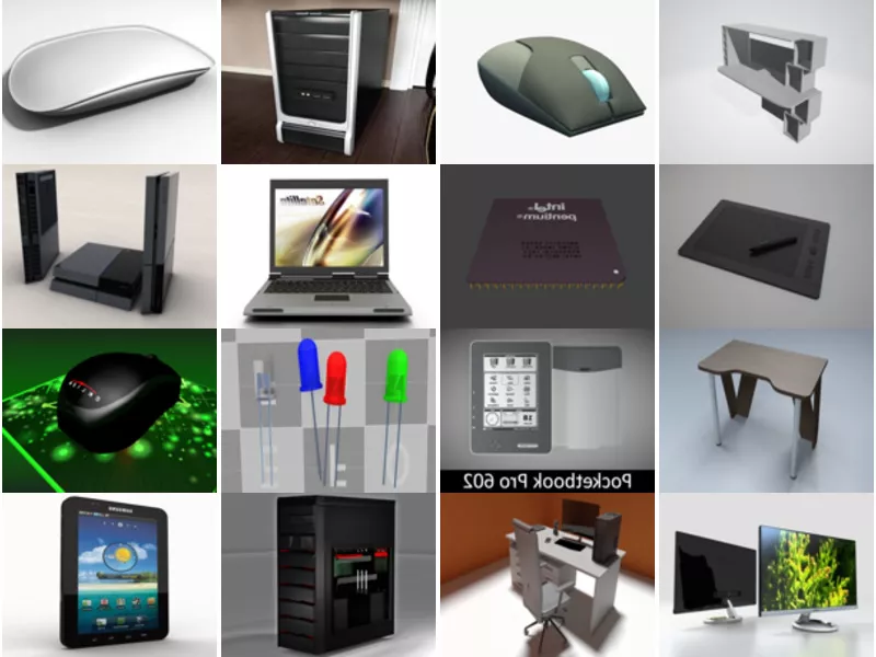 Top 20 Computer Obj 3D Models Latest 2022
