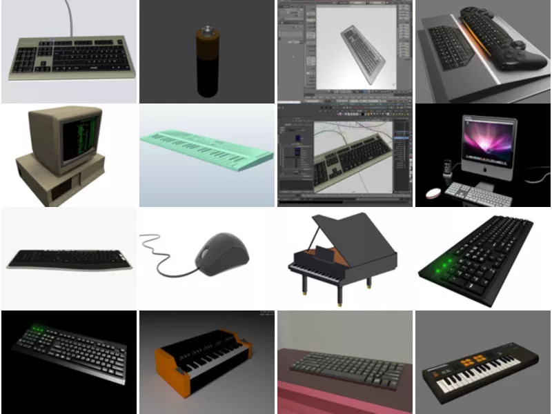 Top 22 Keyboard Obj 3D Models for Free Latest 2022