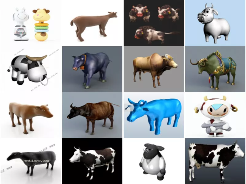Top 23 Cow 3D Models Stuff Latest 2022