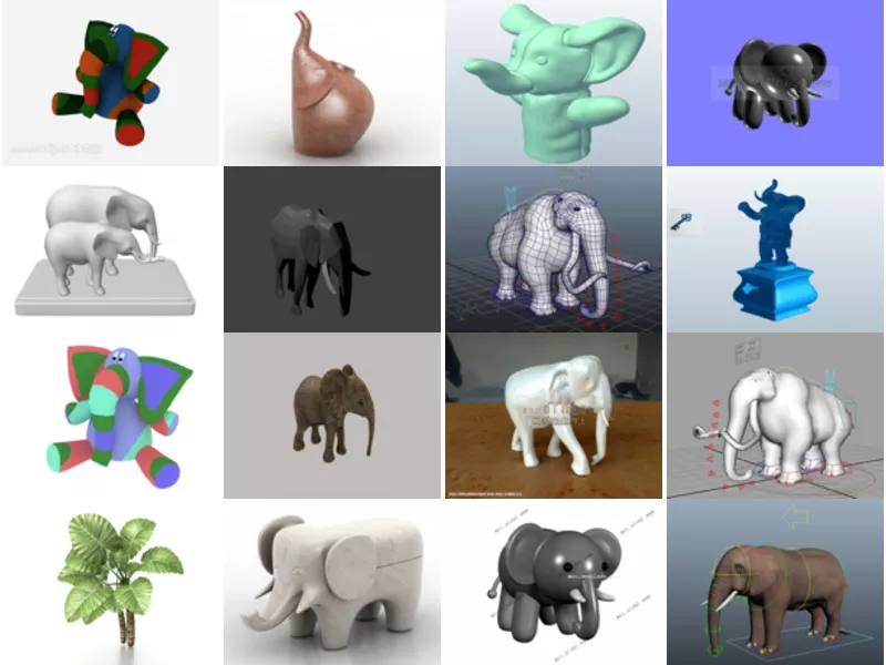 Top 30 Elephant 3D Models Most Recent 2022