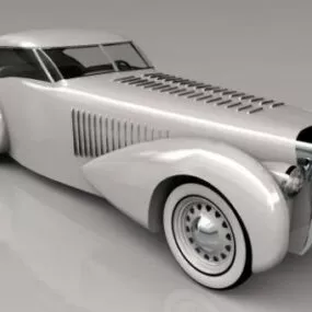 Classic Car Delage D8 3d model