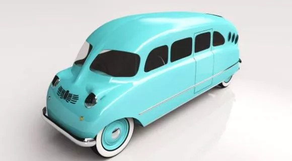 Vintage Car Bronco 3d model