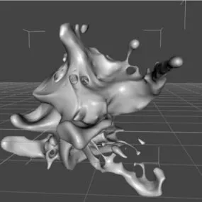 Paint Splash Liquid 3d model