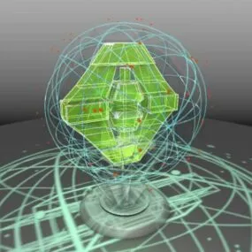 Hologramm Sphere 3d model