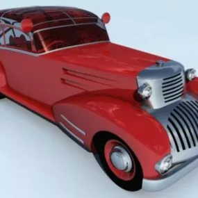 Classic Car Horch Fire Engine 3d model