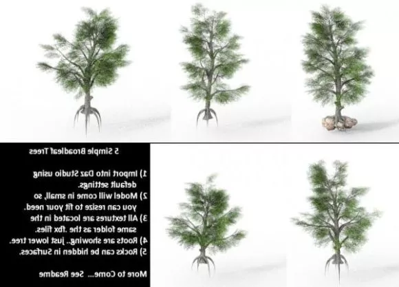 Old Log Tree 3d model