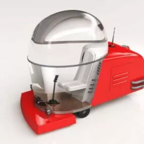 Vintage Air Conditioned Mower 3d model