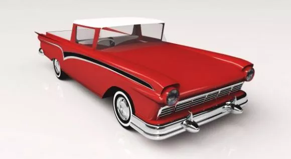 Prototype Retro Car 3d model