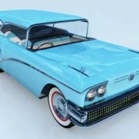 Vintage Car Buick Estate Wagon 3d model