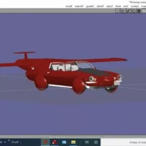 Car Plane Concept 3d model