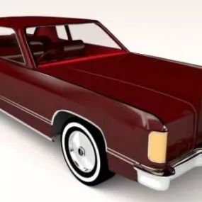 Vintage Car Lincoln Continental 3d model