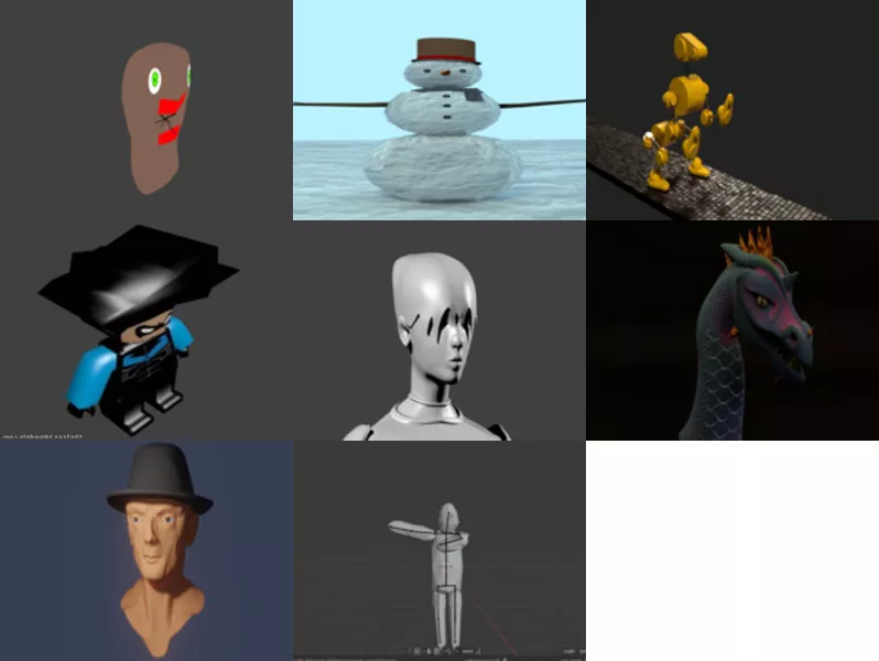 Top 8 Character Blender 3D Models Most Recent 2022