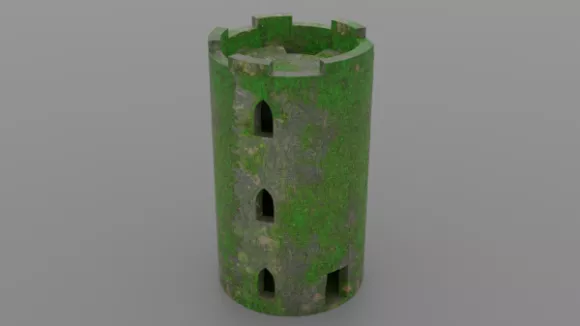 Abandoned House Scene 3d model
