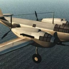 Vintage Aircraft Bell Ymf1 3d model