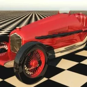 Alfa Romeo P3 Classic Car 3d model