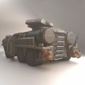 Amphibious Scifi Tank 3d model