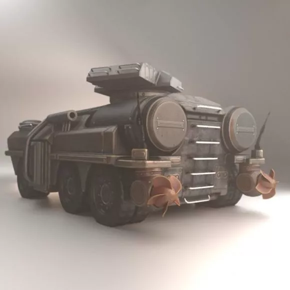 Russian T38 Amphibious Light Tank 3d model