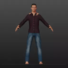 Handsome Man Character 3d model