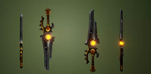 Sword Skyrim Hell 3d model
