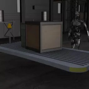 Industrial Storage Box 3d model