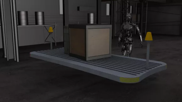 Industrial Storage Box 3d model Industrial Storage Box 3d model