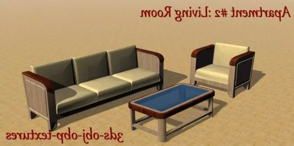 L Sofa Upholstery 3d model