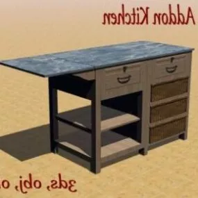 Kitchen Cabinet Addon Kitchen Table 3d model