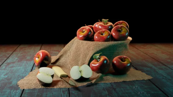 Apples Fruits 3d model Apples Fruits 3d model