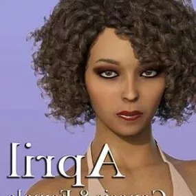 Beautiful Girl Ruffled Hair 3d model