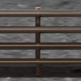 Wood Garden Frame 3d model