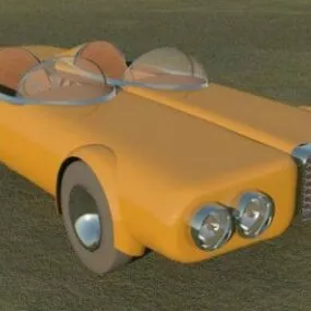 Cartoon Car Rod 3d model