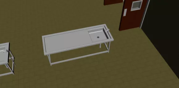 Kid Table With Mirror 3d model