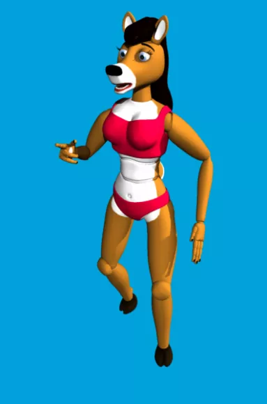 Medieval Character For Game 3d model