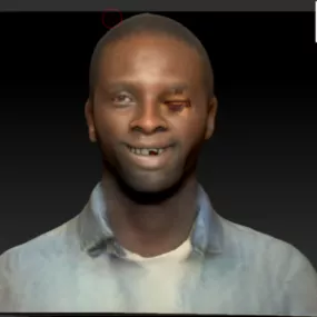 Hurt Eye Man Character 3d model