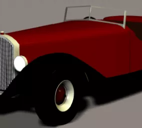 Classic Car Lowpoly 3d model