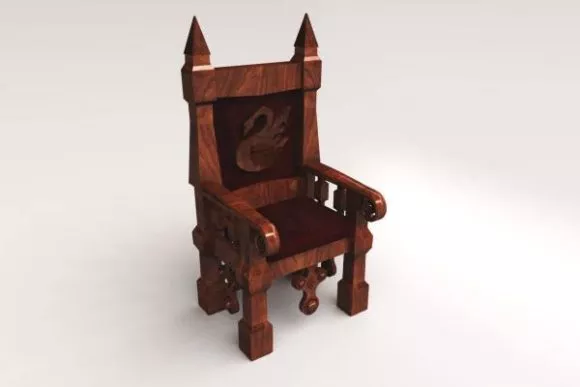 Modern Salon Chair Fixed Leg 3d model