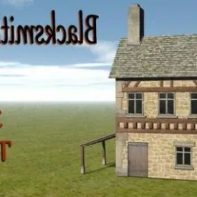 Small Rock House 3d model