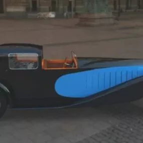 Bugatti Royale Classic Car 3d model