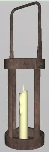Chinese Window Frame Line Pattern 3d model