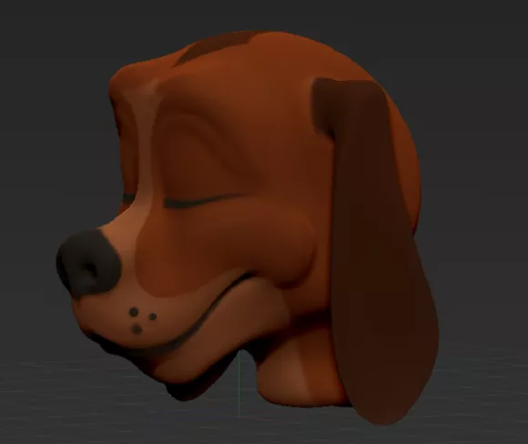 Low Poly Shiba Dog 3d model