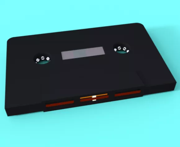 Cassette Tape 3d model Cassette Tape 3d model