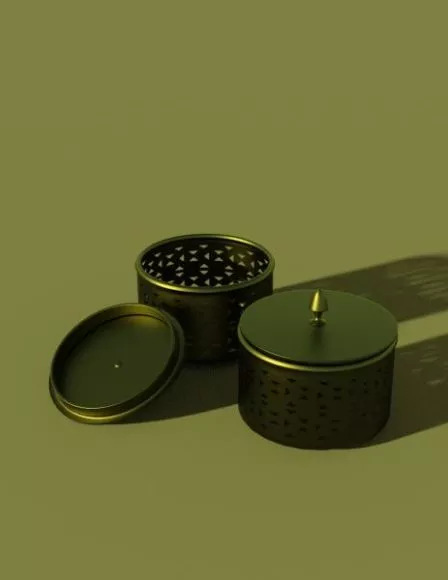 Kitchen Wall Shelf With Utensil, Spoon, Jar 3d model