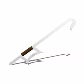 Chinese Hooksword Vintage Weapon 3d model