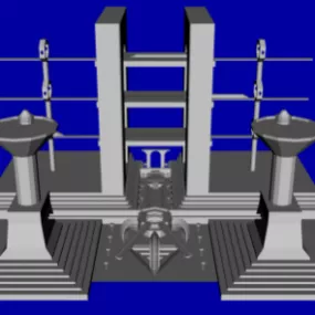 City Block Building Column 3d model