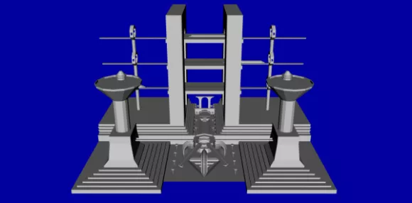 City Block Building Column 3d model City Block Building Column 3d model
