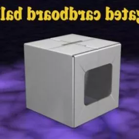 Cardboard Ballot Box 3d model