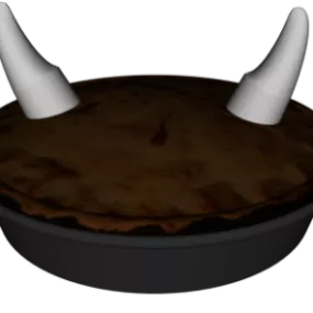 Cow Pie Tableware 3d model
